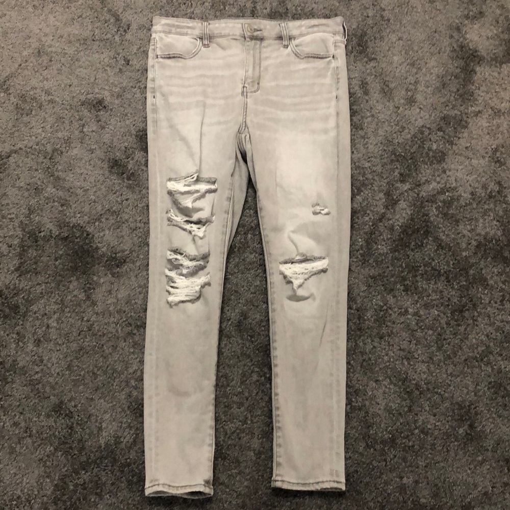 Women’s American Eagle grey denim hi-rise jegging jeans